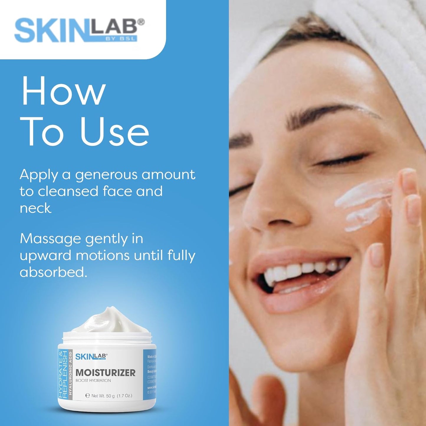 SKIN LAB Hydrate & Replenish Hydra Moisturizer - Daily Hydrating Cream for Dry, Sensitive Skin | 1.7 oz