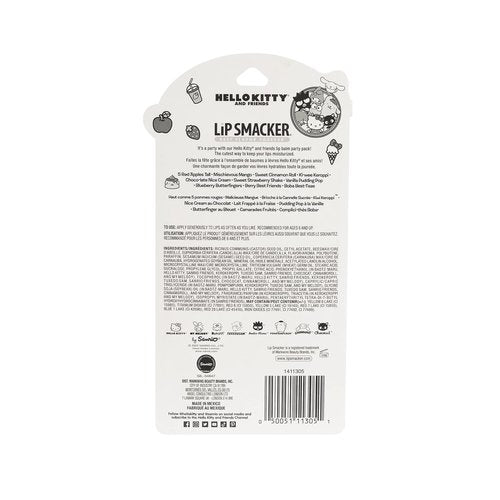 Lip Smacker Sanrio Hello Kitty & Friends Pack - 10 Moisturizing Lip Balms, Hydrating & Protecting - Cruelty-Free