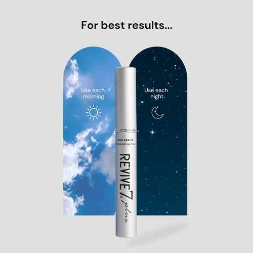 Revive7 Plus Revitalizing Lash Growth Serum for Eyelash Thickness - Serum Brow Enhancer Eyebrow - Lash Enhanced Formula for Longer, Full and Thicker Natural Eyelash, Made in Canada (3 ml)