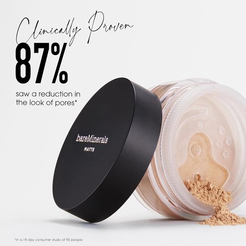 bareMinerals Original Matte Loose Powder Foundation - SPF 15, Sheer-to-Full Coverage, Dermatologist-Tested for Sensitive Skin