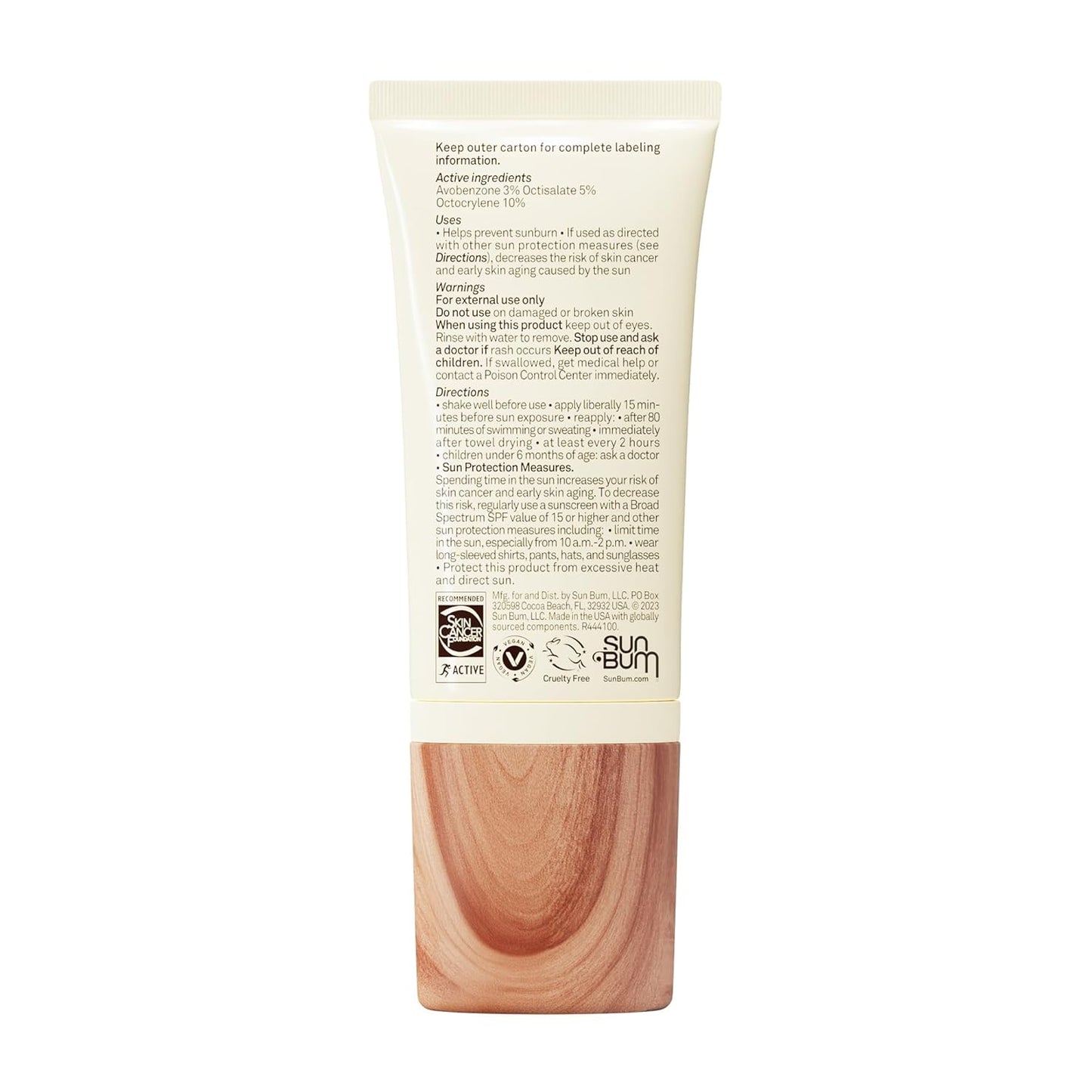 Sun Bum Daily SPF 30 Glow Sunscreen Face Lotion - Tinted Moisturizing Formula for Dewy Finish - Travel Size 1.7 oz