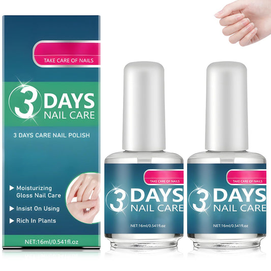 3 Days Nail Care - Strengthening and Hydration, for Dry, Weak & Fragile Nails, 16ml/0.56oz (2pcs)