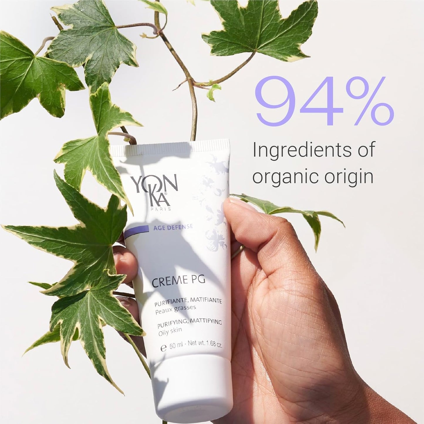 Yonka Creme PG - Mattifying Protective Cream for Oily Skin | Anti-Aging Treatment | 1.68 oz