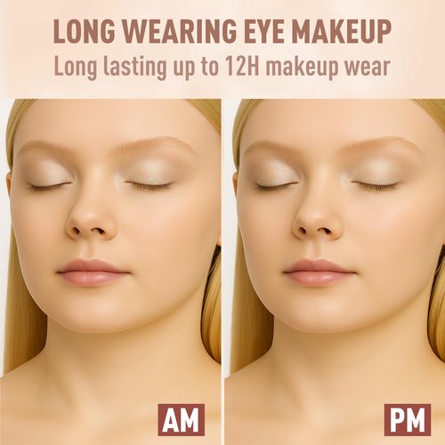 FV Cream Shimmer Eyeshadow Stick，Long Lasting & Waterproof, Multi-Use & High Pigment Eyeshadow Makeup Stick, Pearl Shimmer