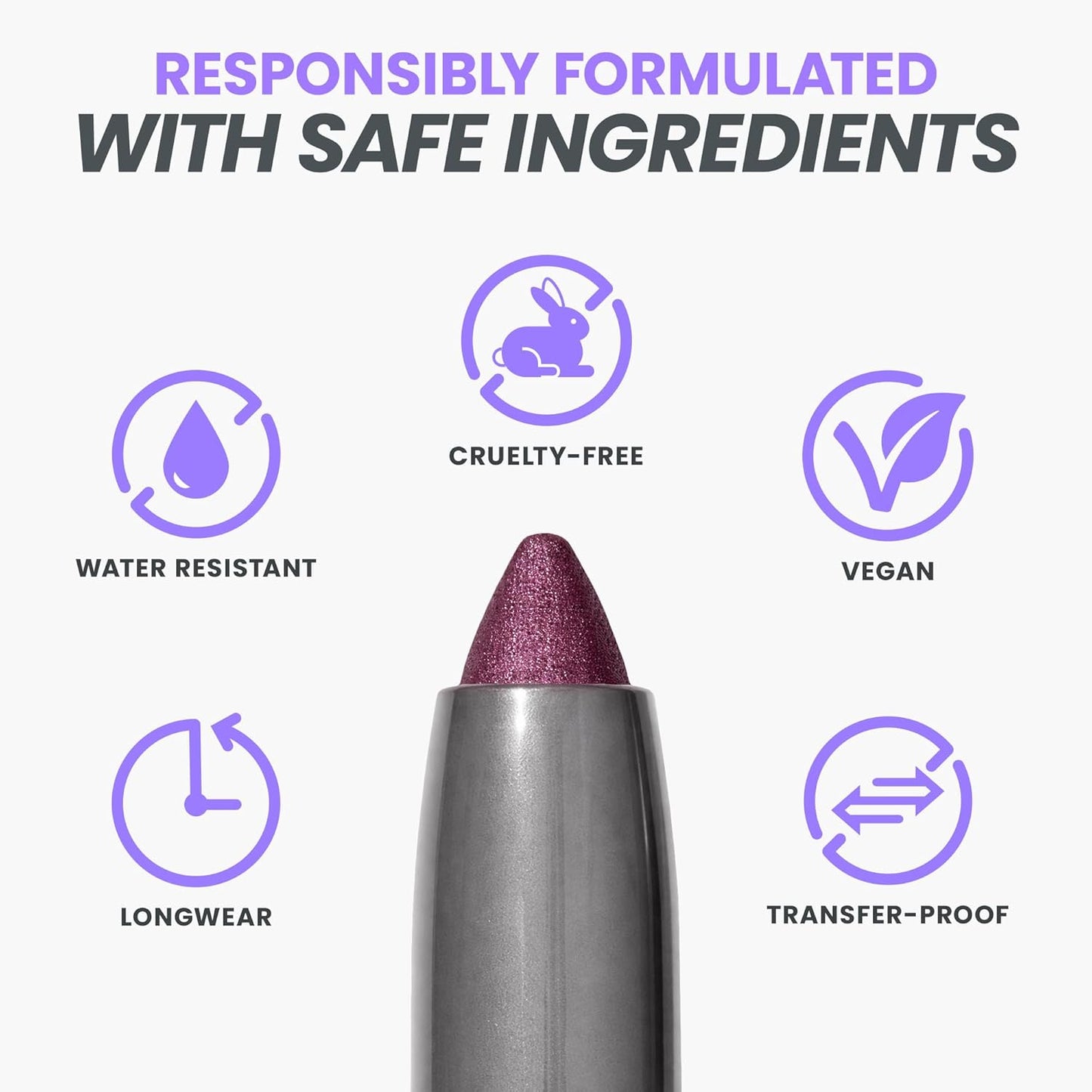 Wonderskin IYKYK Eyeshadow Stick - Budge-Proof, Waterproof Shimmer Eye Shadow in Vixen Color