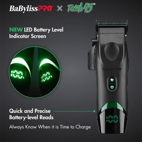 BaBylissPRO Wireless-Charging Hair Clipper for Men - Precision Cutting & Ergonomic Design
