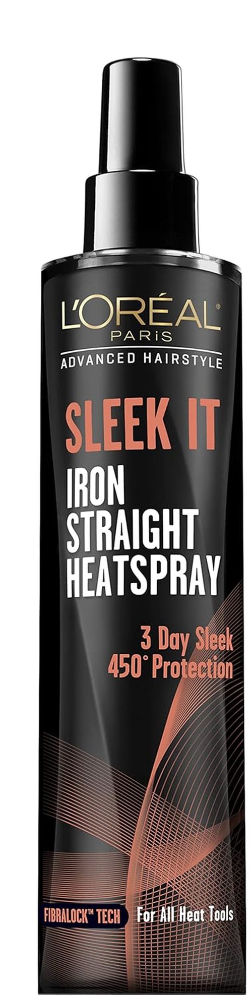 L'Oréal Paris Advanced Hairstyle Sleek It Heat Spray - Smooth & Protect Hair, 5.7 Ounce