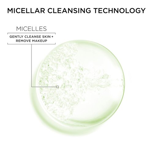 Garnier Micellar Water - Oily Skin Facial Cleanser & Makeup Remover | Mattifying, Vegan, 13.5 Fl Oz