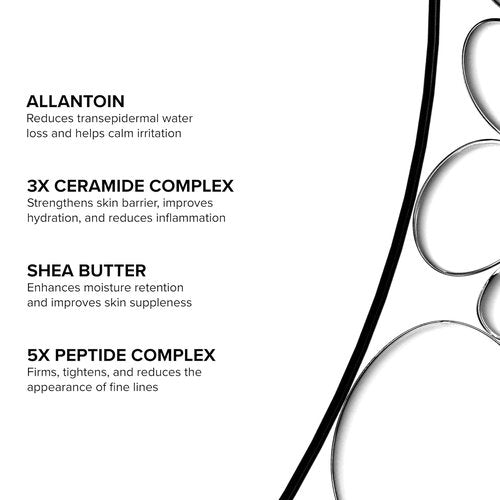DRMTLGY Peptide Night Cream Face Moisturizer. Fragrance Free and Oil Free Hydrating Facial Moisturizer for All Skin Types. 2.1 oz