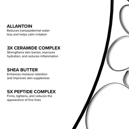 DRMTLGY Peptide Night Cream Face Moisturizer. Fragrance Free and Oil Free Hydrating Facial Moisturizer for All Skin Types