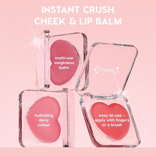 ColourPop Instant Crush Lip and Cheek Tint - Multi-Use Dewy Balm for Long-Lasting Hydration - Cream Blush with Shea Butter Infusion