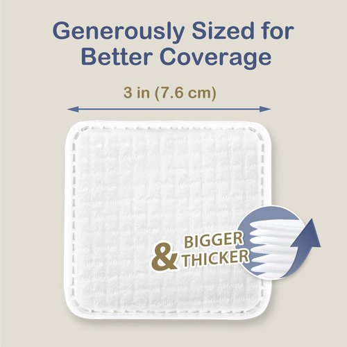 Ourmed Life Large Cotton Pads for Face, Soft & Lint-Free Cotton Rounds with Pressed Seam Design, Durable Facial Cleansing Squares for Face, Ideal Makeup Remover Pads, 3x3 Inch, 60 Count