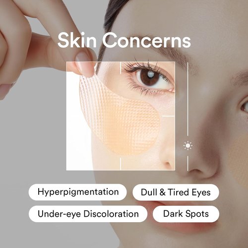 Abib Glutathione Eye Patches - Radiance Boosting for Dark Circles & Spots | 60 Count Korean Skin Care