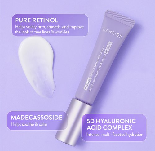 LANEIGE Retinol Firming Cream Treatment: Anti-Aging Moisturizer to Visibly Firm Skin & Smooth Fine Lines and Wrinkles