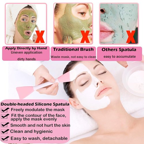 RamPula Silicone Face Mask Brush - Flexible Applicator for Mud, Clay & Sleeping Masks | Beauty Tool