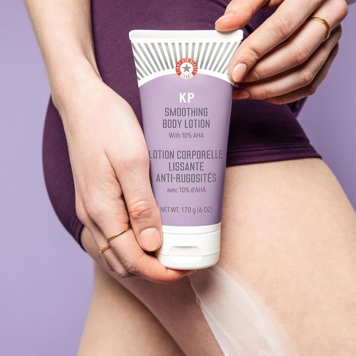 First Aid Beauty - KP Smoothing Body Lotion | 10% AHA for Exfoliation & Deep Hydration, 6 oz, 2ct