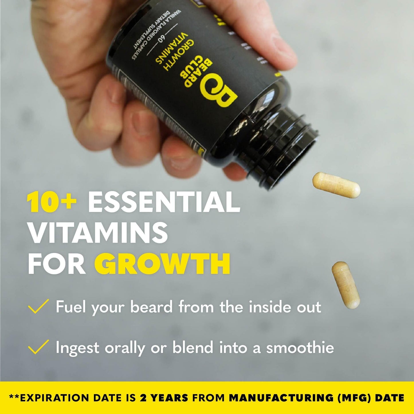 The Beard Club Beard Club Essential Beard Growth Kit - Growth Oil, Growth Vitamins, Growth Vitamin Spray & Beard Brush