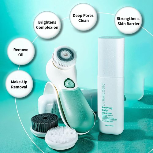 **Purifying Daily Cleanser - Deep Cleanse & Hydrate | Niacinamide, Ceramides & Hyaluronic Acid**