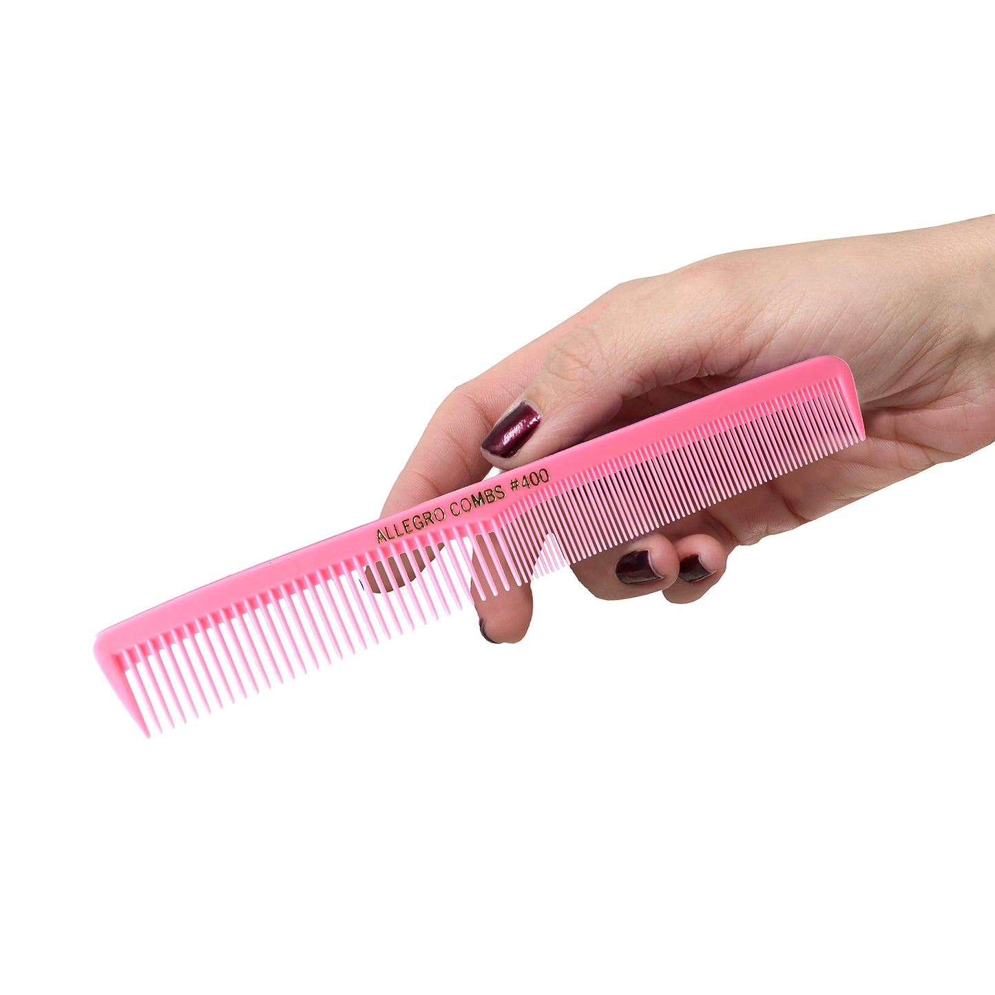 Allegro Combs 400 Barber Combs Cutting Combs All Purpose Combs 12 Pk. (Fresh Pink)