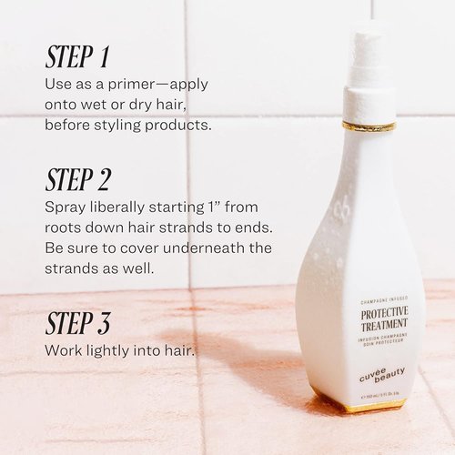 **CUVÉE BEAUTY Cuvee Protective Hair Treatment Spray - 5 fl oz - Heat & UV Protection with Champagne & Ceramides**