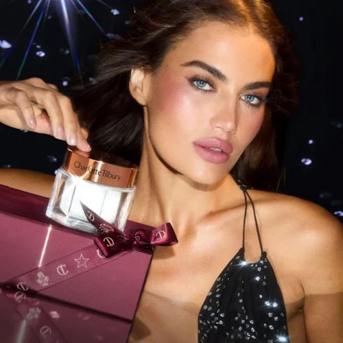 Charlotte Tilbury Magic Cream & Serum Bundle - Firming Hydrating Skincare Duo with Vitamin C & Hyaluronic Acid (2 Pieces)