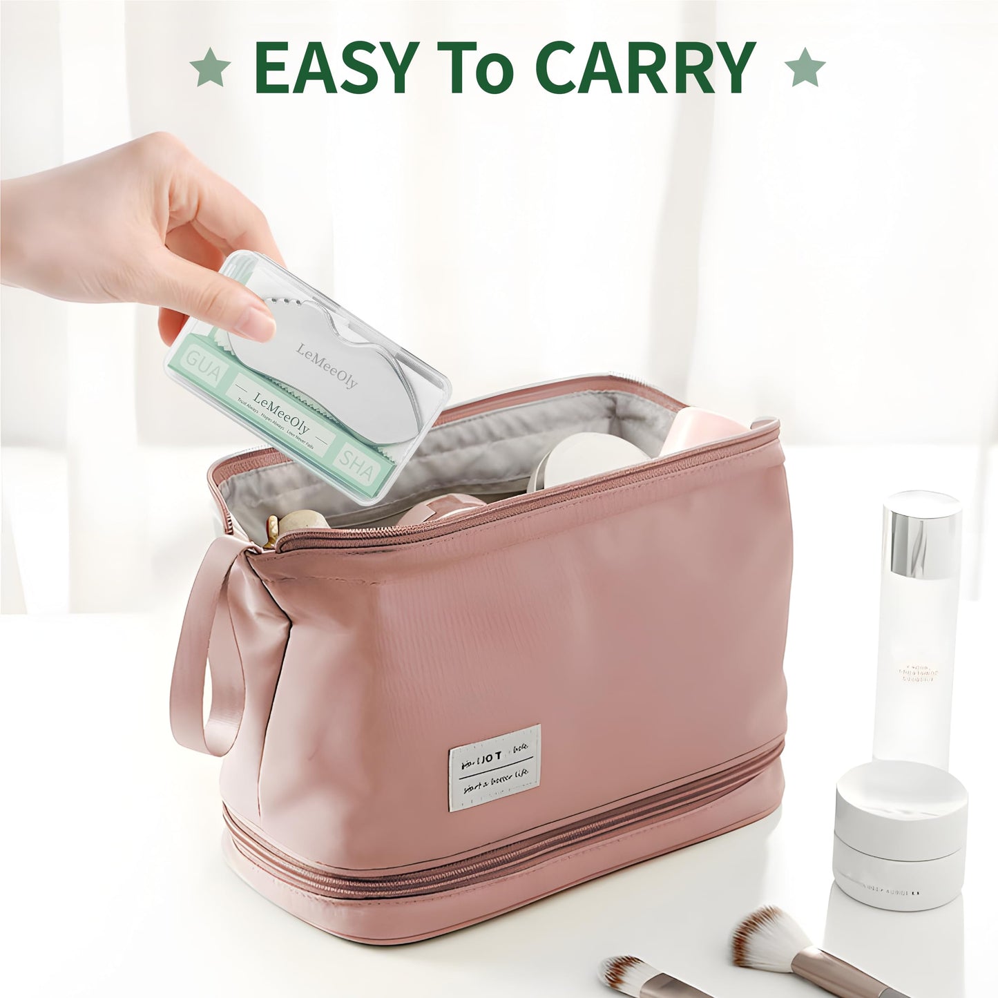 LeMeeOly Stainless Steel GuaSha & Eye Cream Applicator Facial Tools, Metal Guasha for Face Neck, Eye Massager Tool, Lymphatic Drainage Face Massage Tool, Skin Care Gift