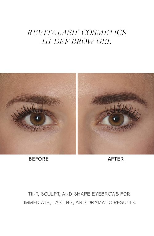 RevitaLash Cosmetics Hi-Def Brow Gel - Hypoallergenic, Cruelty-Free Formula for Perfect Brows