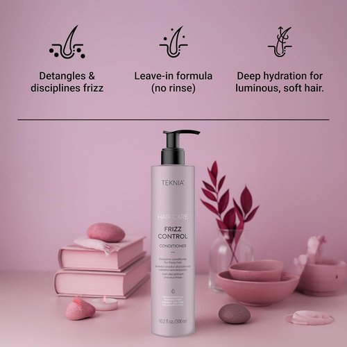 LAKMÉ Teknia Frizz Control Leave-In Conditioner - Anti-Frizz Solution for Curly Hair 8.5 oz