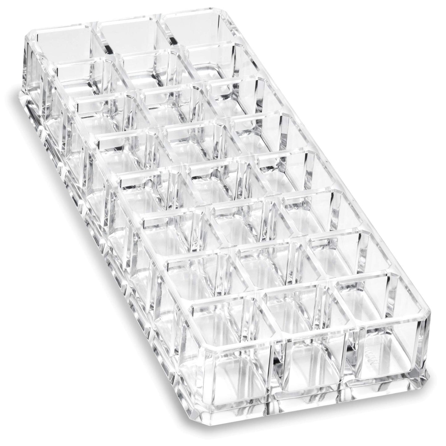 byAlegory Acrylic Lipstick & Acrylic Lip Gloss Organizer 48 Space Beauty Cosmetic Storage - Clear