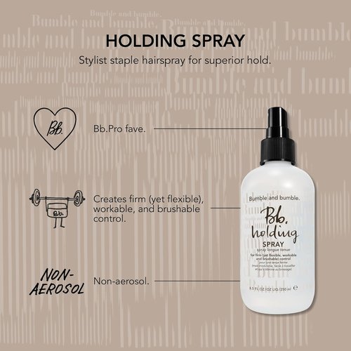 Bumble and bumble. Non-Aerosol Holding Hair Spray | For Firm Control | For All Curly, Wavy, Straight Hair Types, 8.5 Fl Oz