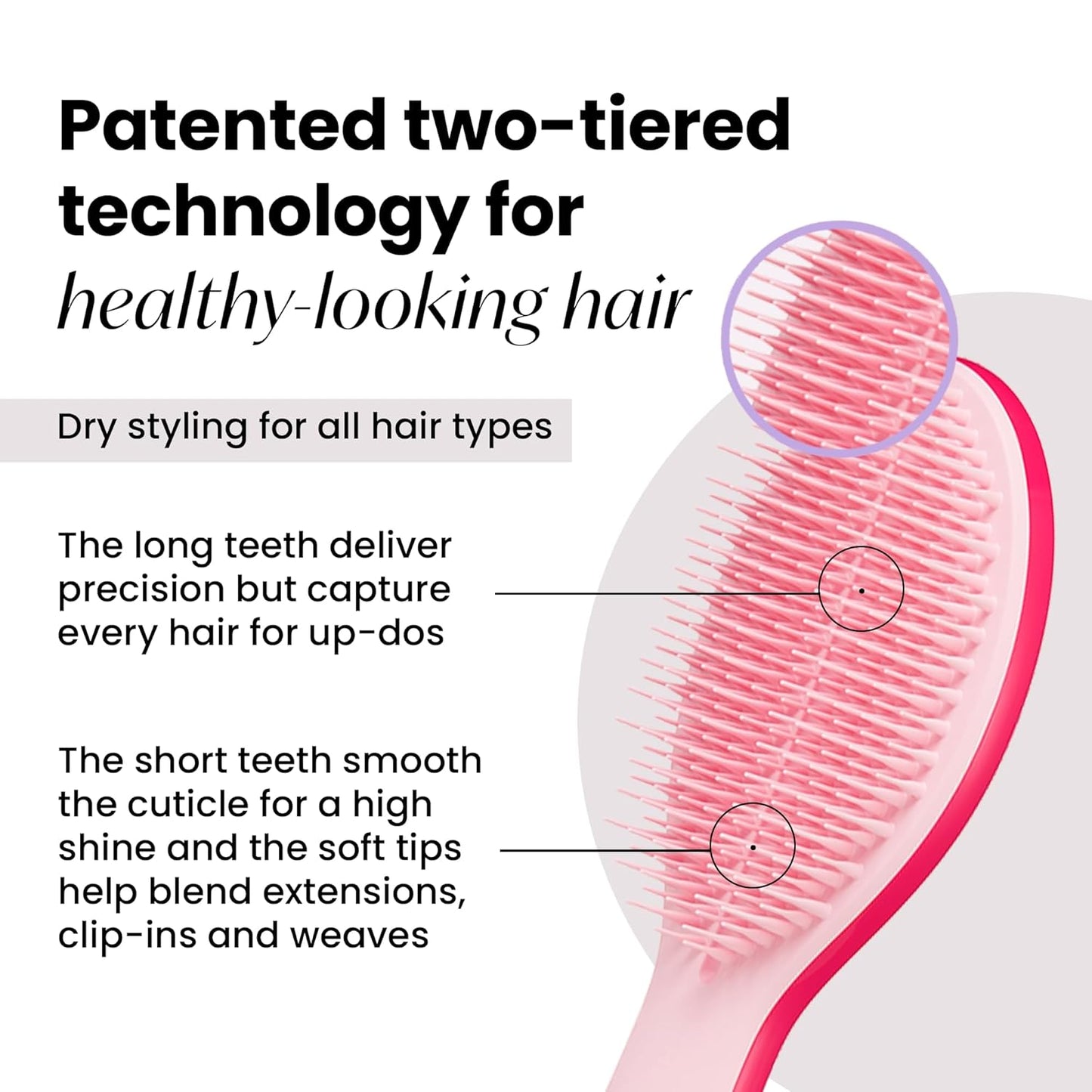 Tangle Teezer Styling Essentials Bundle, Ultimate Detangler Chrome Edition for Wet & Dry Hair + Ultimate Styler Brush for Finishing & Frizz-Free Shine