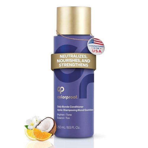 Colorproof Daily Blonde Conditioner - 8.5 Fl. Oz. Purple Formula for Blonde Hair | Sulfate-Free, Detangling & Toning with Citrus, Jasmine & Coconut Milk Scent