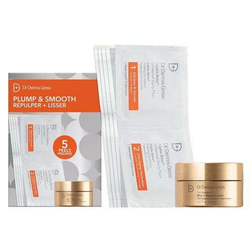 Dr. Dennis Gross Plump & Smooth Kit - DermInfusions™ Blur & Repair Cream (0.67 oz) + 5 Alpha Beta® Peels | $50 Value