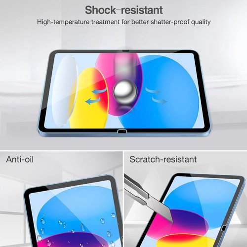 ProCase Tempered Glass Screen Protector for iPad A16 2025 & 10th Gen 11" | 10.9" Clear Film Guard