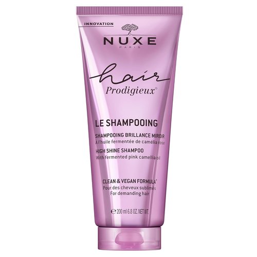 NUXE High Shine Shampoo - Nourishing & Cleansing Radiance Boost with Fermented Pink Camellia Oil