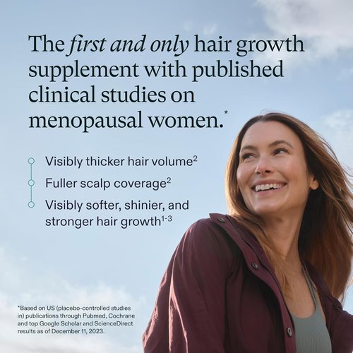 Nutrafol Women's Balance Hair Growth Supplements - Clinically Proven for Thicker Hair | 1 Month Supply Refill Pouch