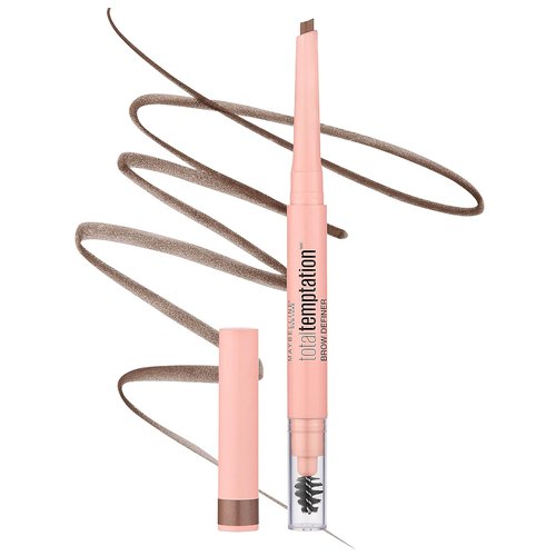 Maybelline Total Temptation Eyebrow Definer Pencil - Soft Brown | Perfectly Defined Brows, 1 Count