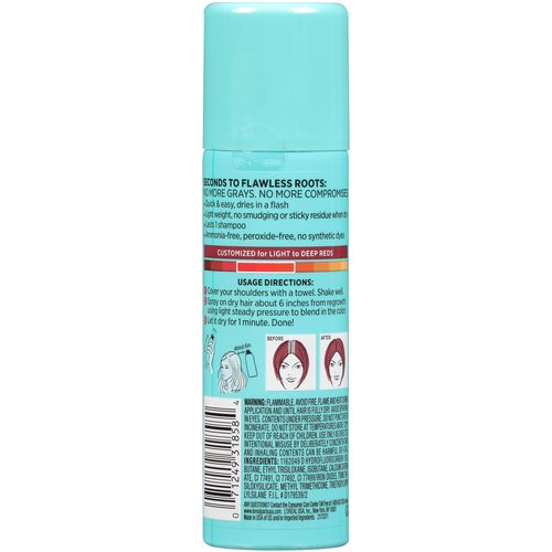 L'Oreal Paris Magic Root Cover Up Gray Concealer Spray Red 2 oz.(Packaging May Vary) (Pack of 2)