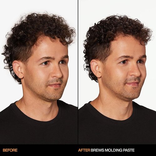 Redken Brews Molding Paste For Men - High Hold, Natural Matte Finish, All Hair Types, Sulfate-Free