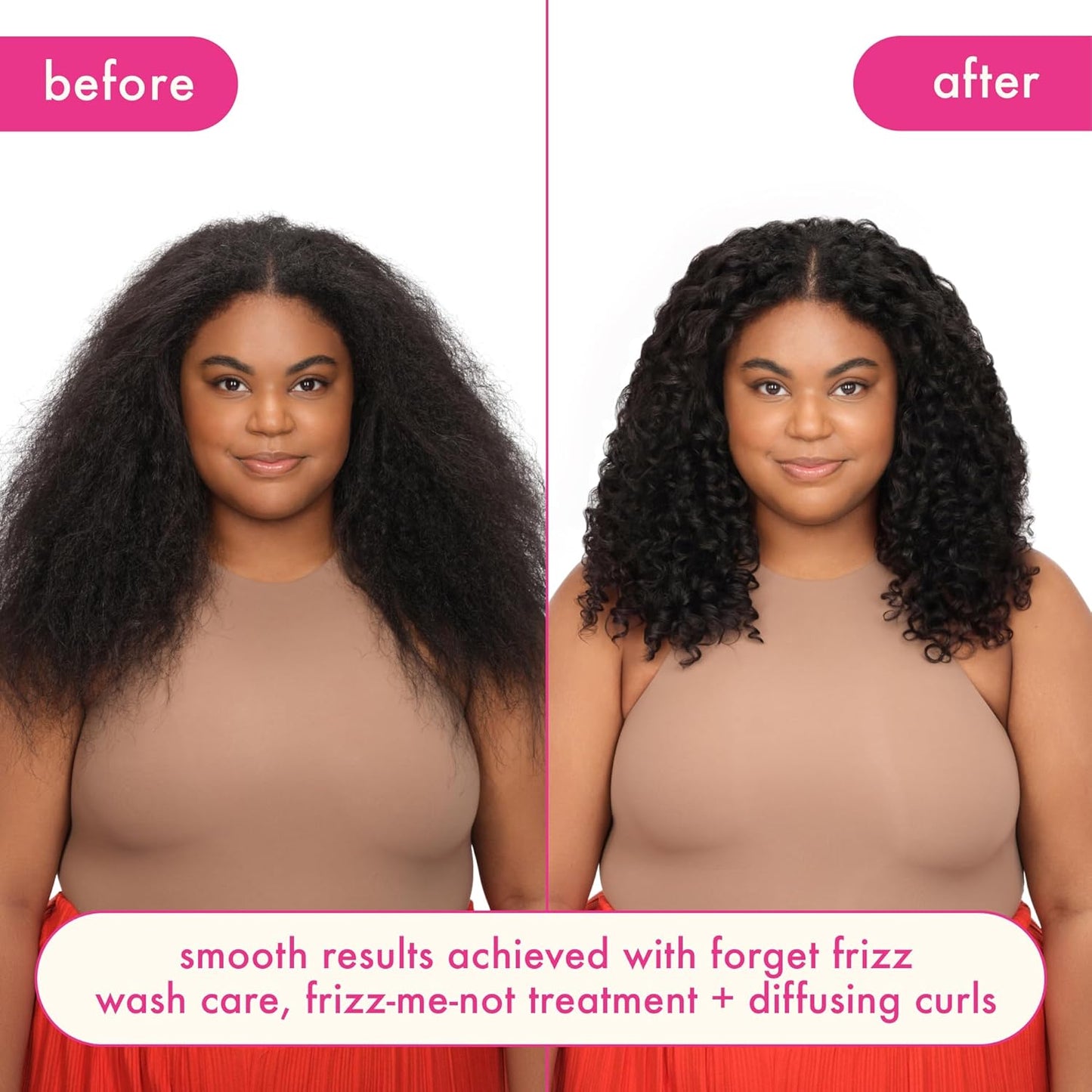 Amika Forget Frizz Anti-Frizz Shampoo - Smoothing Formula for Humidity Protection | 72-Hour Frizz Control