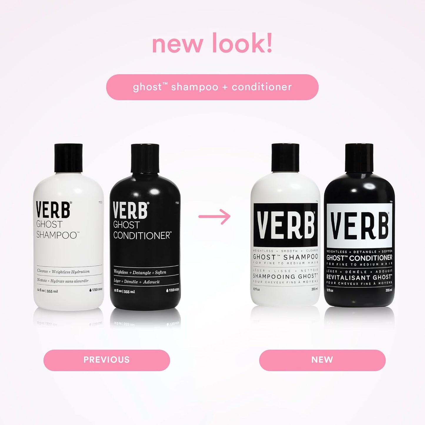 VERB Ghost Conditioner - Infused with Moringa Oil -Moisturizes Fine and Weighed Down Hair - Vegan, No Parabens or Harmful Sulfates