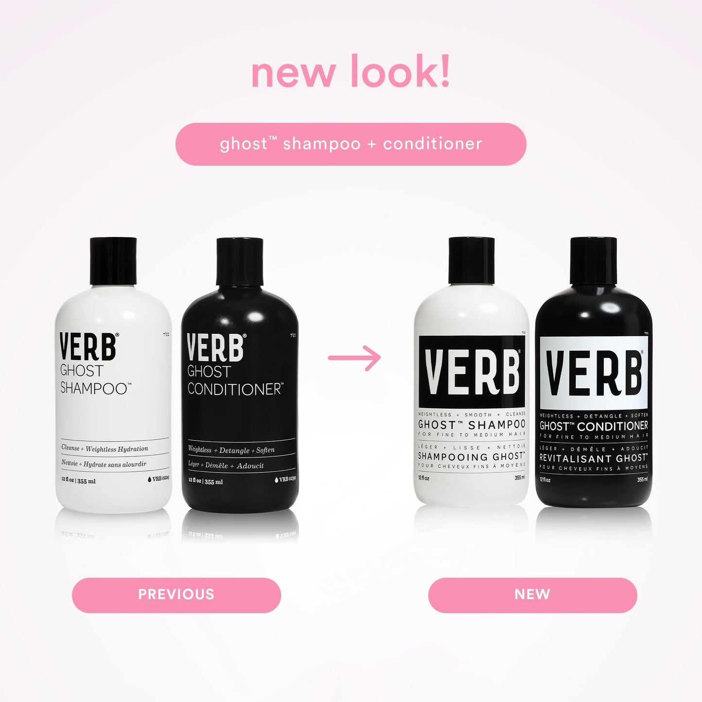 VERB Ghost Shampoo - Infused with Moringa Oil - Cleanses Fine and Weighed Down Hair - Vegan, No Parabens or Harmful Sulfates