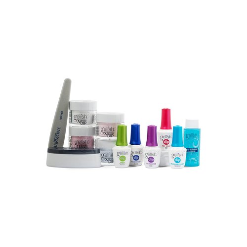 Gelish Xpress Dip N Brush French Kit - Chip-Proof Nail Dip Powder with Built-In Activator | 21+ Days Wear