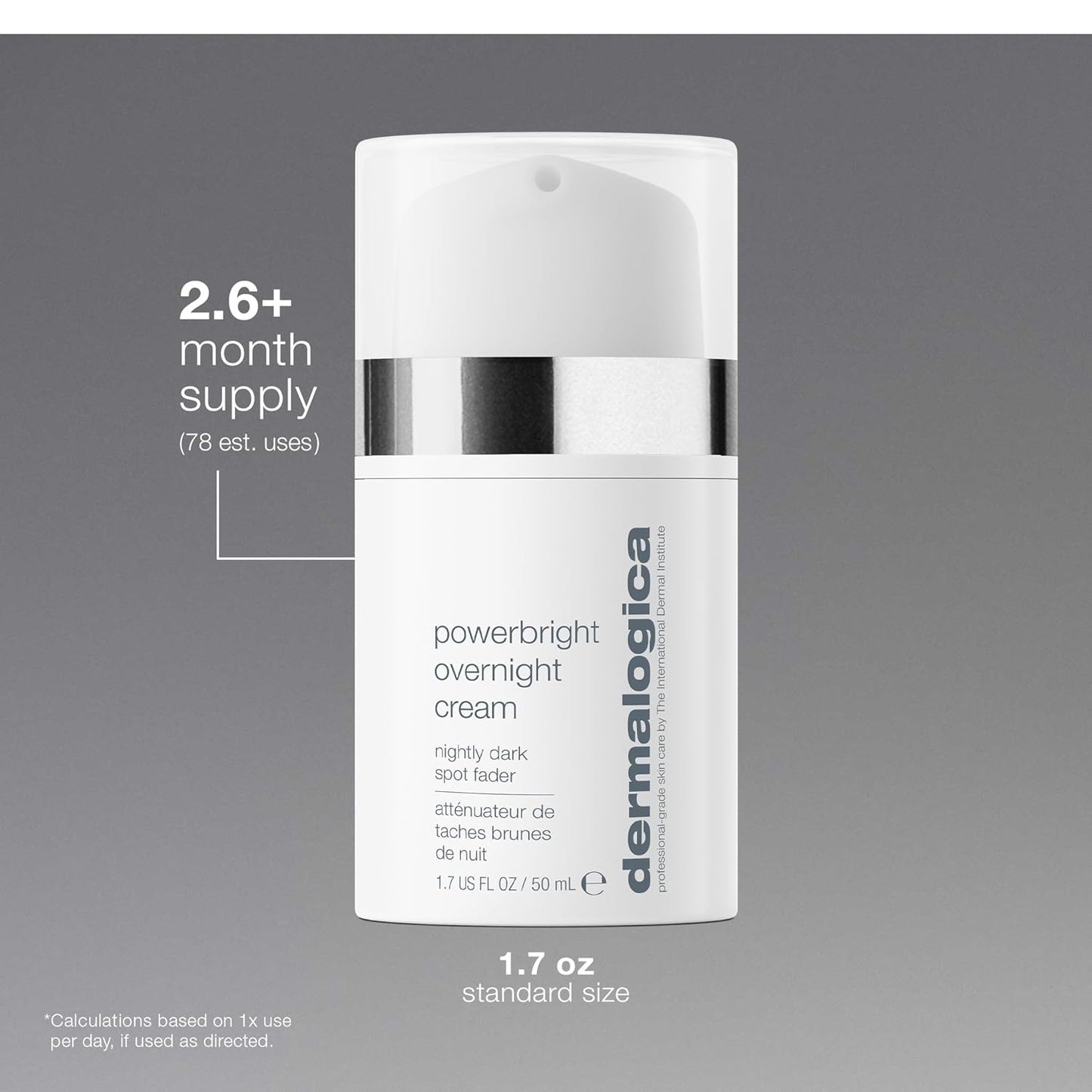 Dermalogica PowerBright Overnight Cream - Night Face Moisturizer to Restore Skin & Fade Dark Spots | 1.7 fl oz