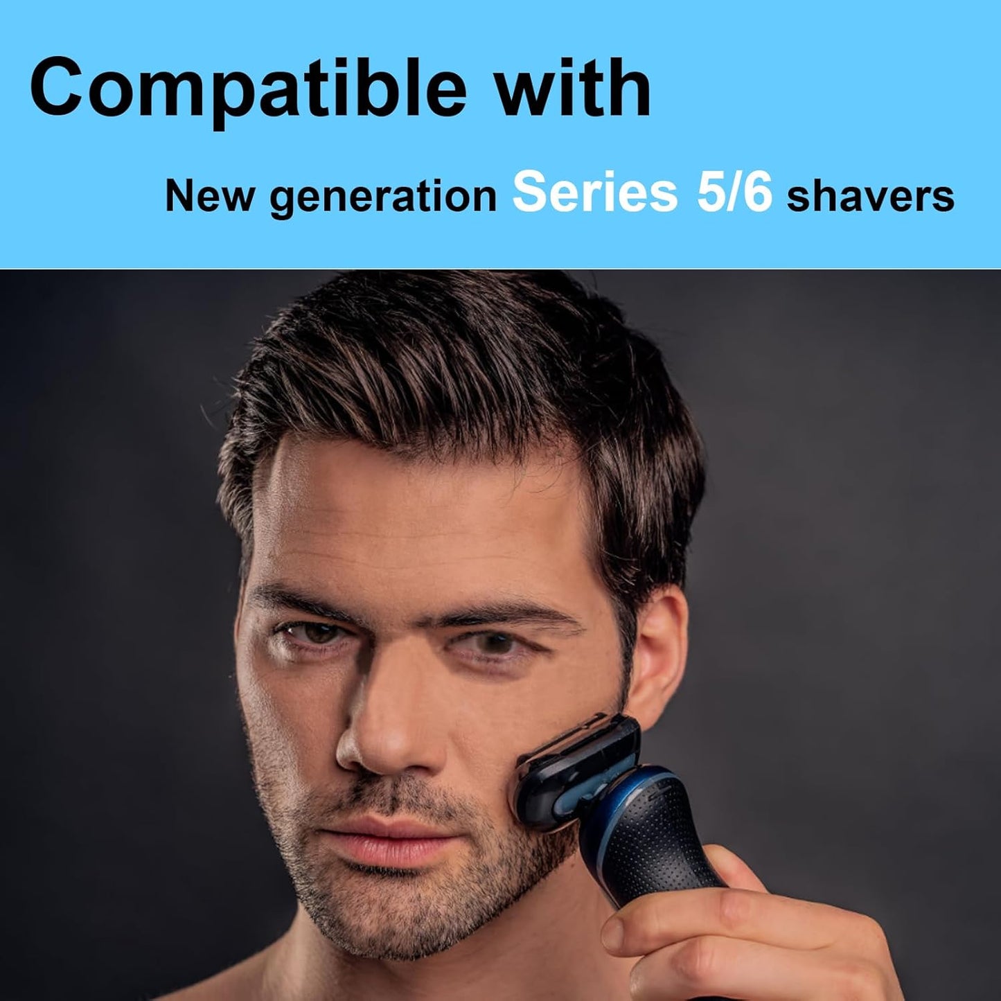Braun Series 5/6 53B Replacement Head - Compatible Foil Shaver Blades for New Braun Razors (2 Count)