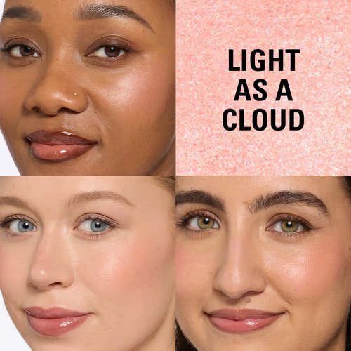Revolution Beauty London Bouncy Blur Blush - Buildable Vegan Powder Makeup in Light Peachy Pink, 0.19 oz