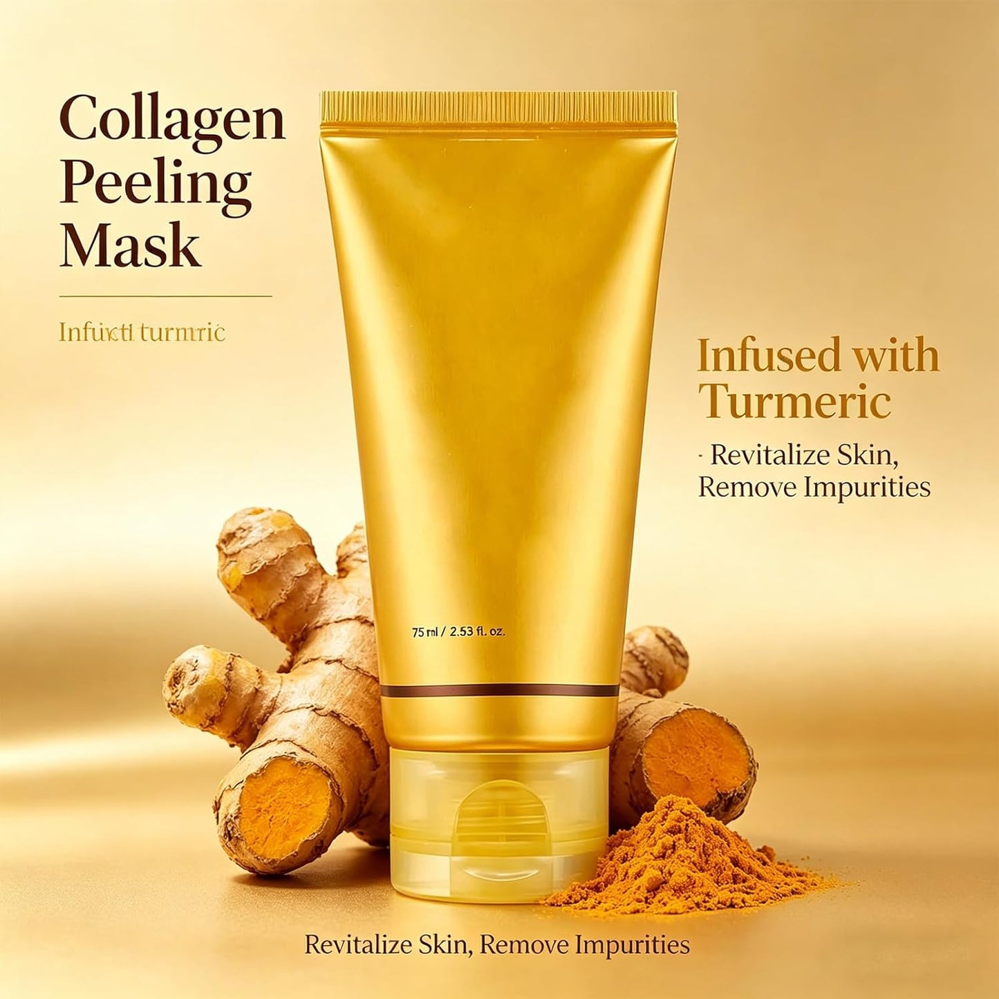 Skiennix Collagen Night Mask - Hydrolyzed Peel-Off Formula for Firming & Hydration | Reduces Fine Lines & Dullness