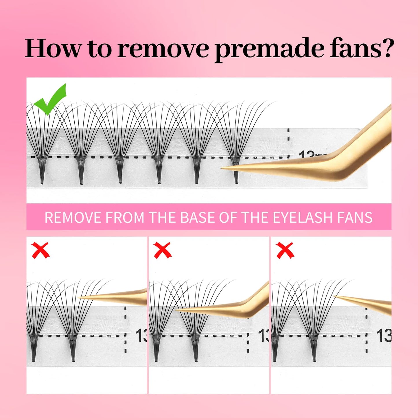 XIUSUZAKI Premade Fans Eyelash Extensions 10D Volume Lash Extensions 0.03/0.05/0.07 Thickness Eyelash Extension C/D Curl Premade Lash Fans Mix 9-16mm Fluffy Soft Handmade Lash Fan(10D-0.07-C,9-16mm)