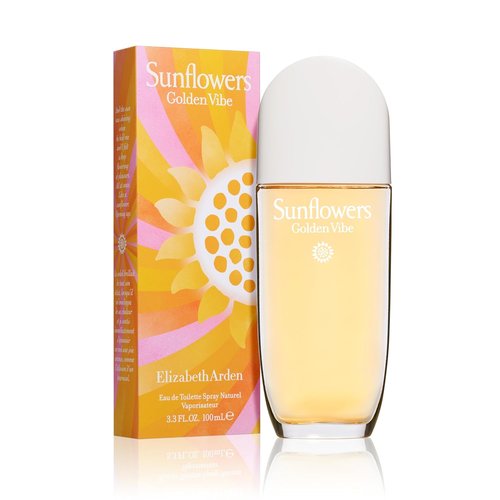 Elizabeth Arden Sunflowers Golden Vibe Women's Perfume - Floral Eau de Toilette with Vanilla & Coconut, 3.3 fl oz