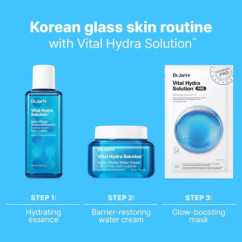 Dr.Jart+ Vital Hydra Solution Hydro Plump Treatment - Korean Essence with Hyaluronic Acid for Glass Skin | 5.07 Fl Oz
